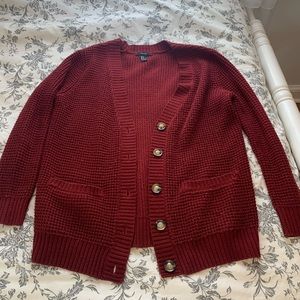 Forever 21 Dark red cardigan M